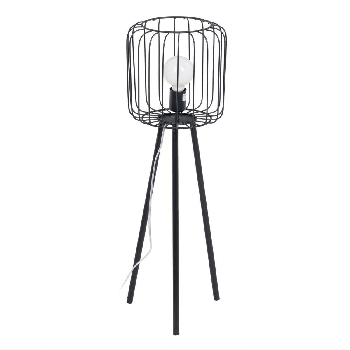 Stehlampe Schwarz Metall 25 x 25 x 80 cm
